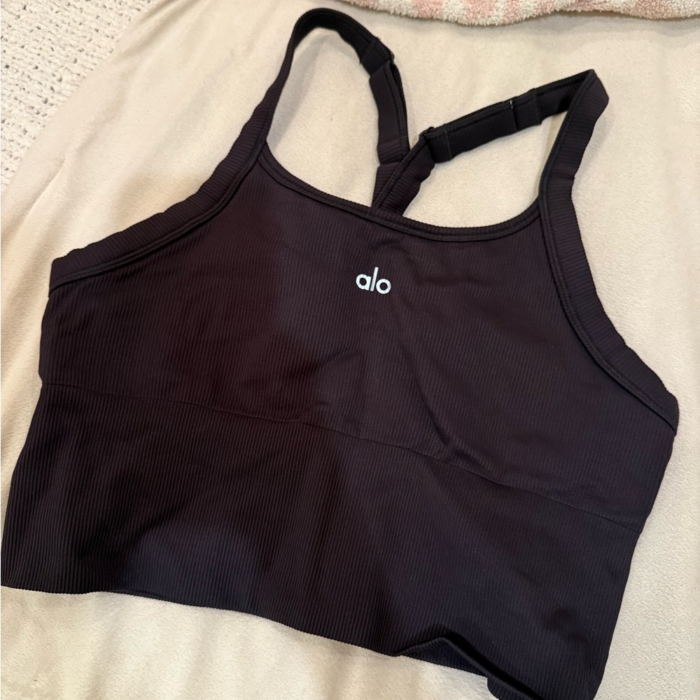 ALO Yoga Black Crop Top